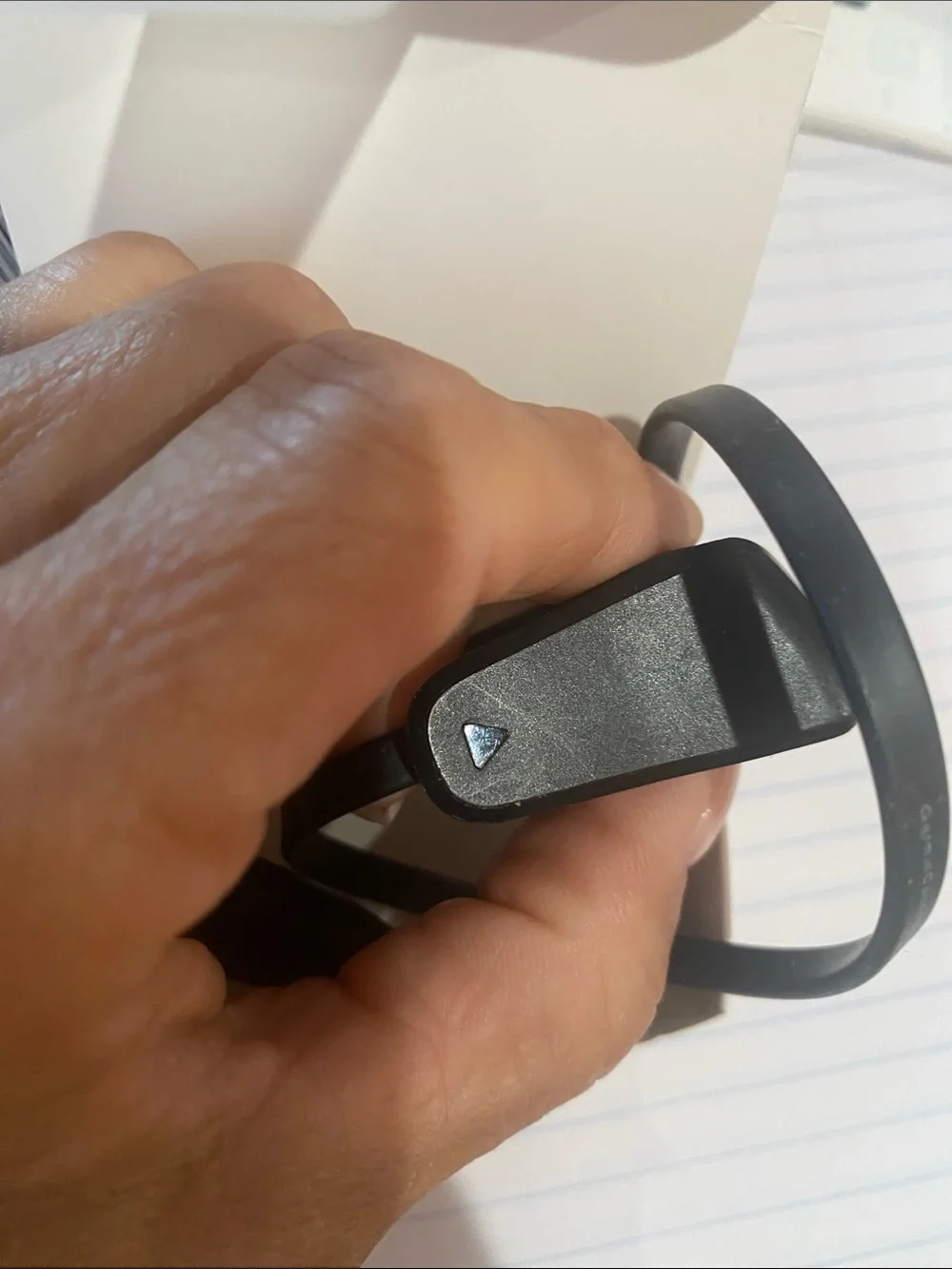 fitbit Black Slim Fitness Tracker with OLED Time Display